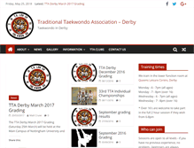 Tablet Screenshot of derbytaekwondo.co.uk